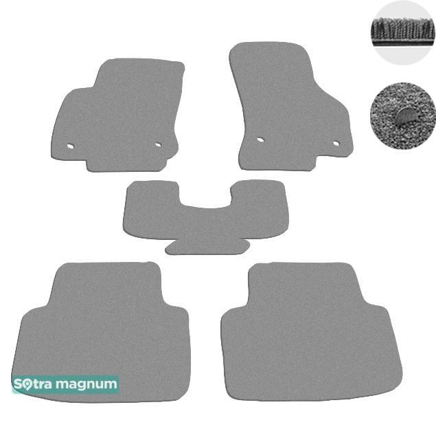 Sotra 08654-MG20-GREY Interior mats Sotra two-layer gray for Volkswagen Passat (2015-), set 08654MG20GREY