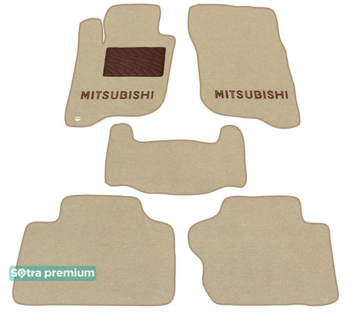 Sotra 08655-CH-BEIGE Interior mats Sotra two-layer beige for Mitsubishi Pajero sport (2016-), set 08655CHBEIGE