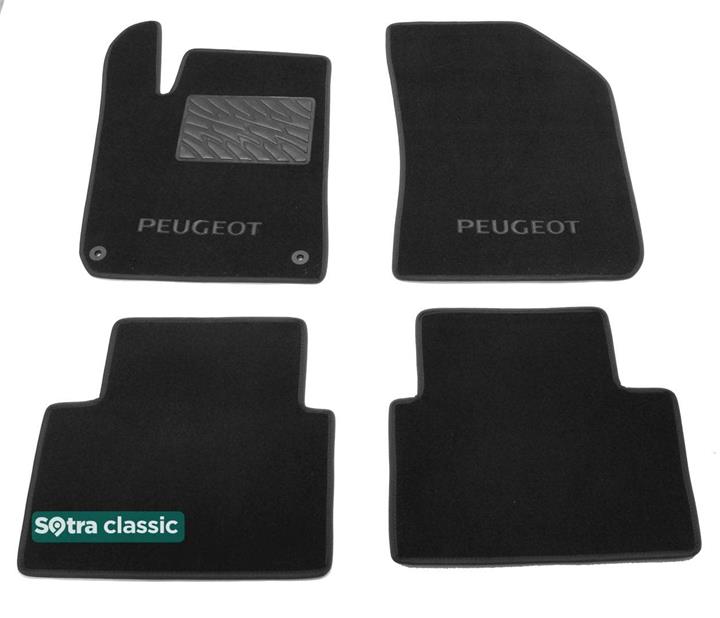 Sotra 08660-GD-GREY Interior mats Sotra two-layer gray for Peugeot 308 (2014-), set 08660GDGREY
