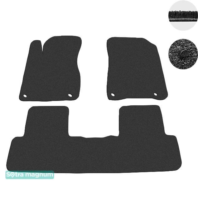 Sotra 08662-MG15-BLACK Interior mats Sotra two-layer black for Honda Cr-v (2014-2016), set 08662MG15BLACK