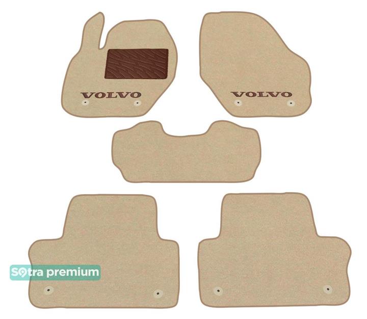 Sotra 08664-CH-BEIGE Interior mats Sotra two-layer beige for Volvo Xc60 (2013-2016), set 08664CHBEIGE