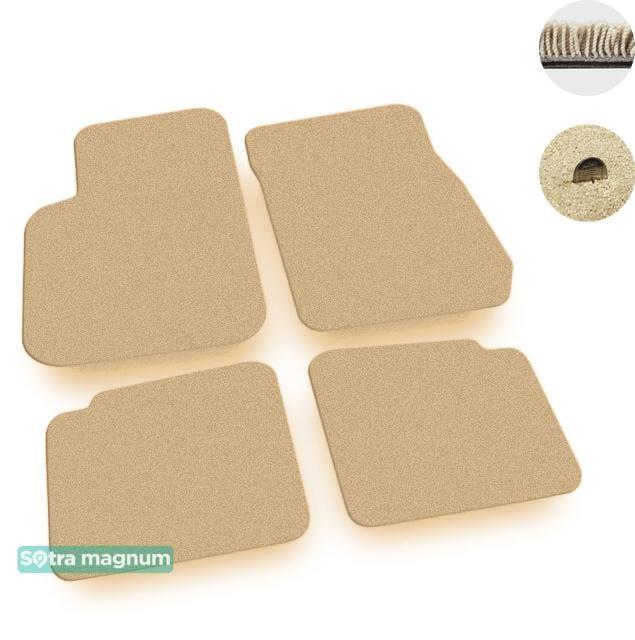 Sotra 08666-MG20-BEIGE Interior mats Sotra two-layer beige for Cadillac Deville (2000-2005), set 08666MG20BEIGE