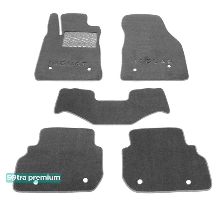 Sotra 08667-CH-GREY Interior mats Sotra two-layer gray for Jaguar Xf (2015-), set 08667CHGREY