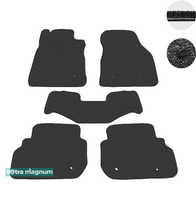 Sotra 08667-MG15-BLACK Interior mats Sotra two-layer black for Jaguar Xf (2015-), set 08667MG15BLACK