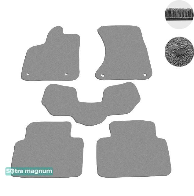 Sotra 08674-MG20-GREY Interior mats Sotra two-layer gray for Porsche Macan (2014-), set 08674MG20GREY
