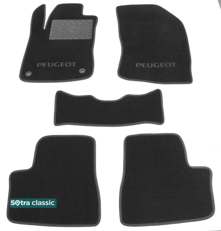 Sotra 08683-GD-GREY Interior mats Sotra two-layer gray for Peugeot 2008 (2013-), set 08683GDGREY