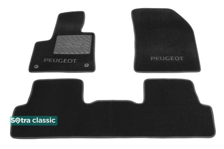 Sotra 08685-GD-GREY Interior mats Sotra two-layer gray for Peugeot 3008 (2017-), set 08685GDGREY