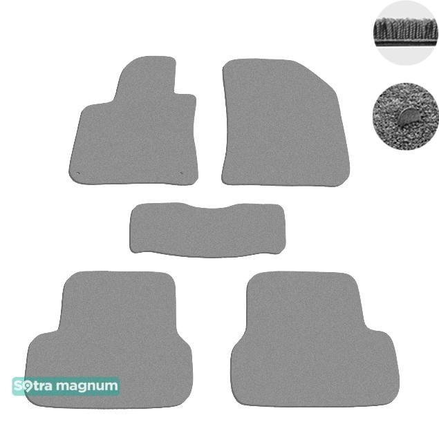 Sotra 08687-MG20-GREY Interior mats Sotra two-layer gray for Peugeot 308 (2013-), set 08687MG20GREY