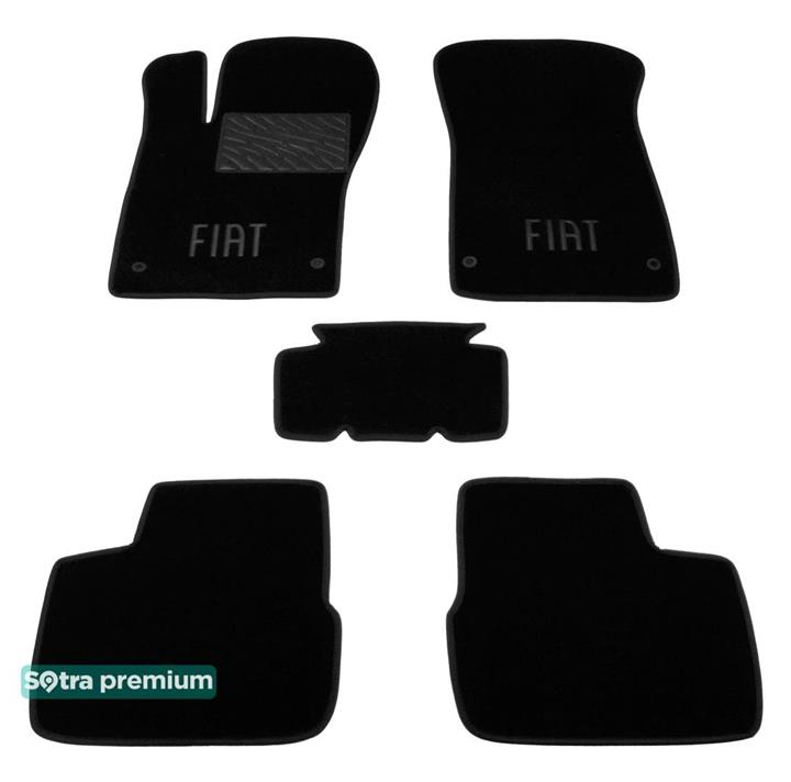 Sotra 08692-CH-BLACK Interior mats Sotra two-layer black for Fiat Tipo (2016-), set 08692CHBLACK