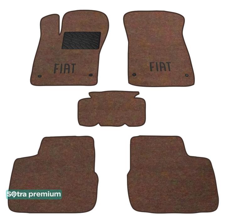 Sotra 08692-CH-CHOCO Interior mats Sotra two-layer brown for Fiat Tipo (2016-), set 08692CHCHOCO