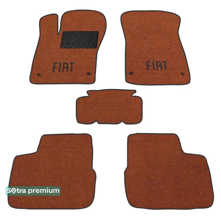 Sotra 08692-CH-TERRA Interior mats Sotra two-layer terracotta for Fiat Tipo (2016-), set 08692CHTERRA