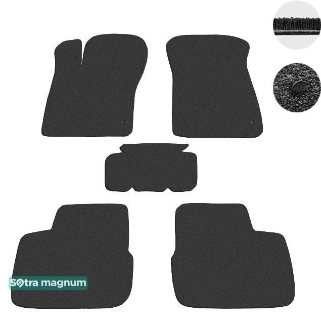Sotra 08692-MG15-BLACK Interior mats Sotra two-layer black for Fiat Tipo (2016-), set 08692MG15BLACK