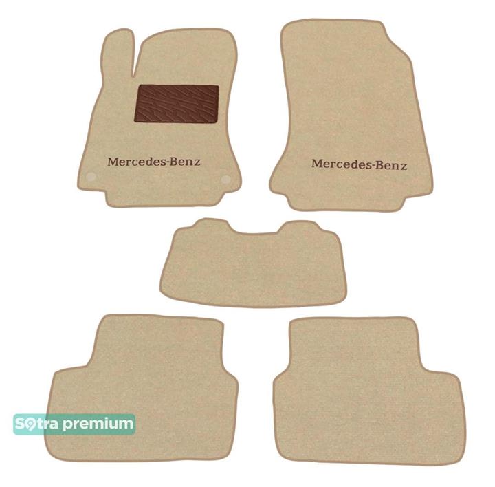 Sotra 08698-CH-BEIGE Interior mats Sotra two-layer beige for Mercedes Cla-class (2014-), set 08698CHBEIGE