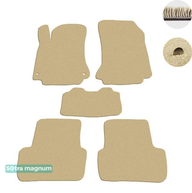 Sotra 08699-MG20-BEIGE Interior mats Sotra two-layer beige for Mercedes Gla-class (2013-), set 08699MG20BEIGE