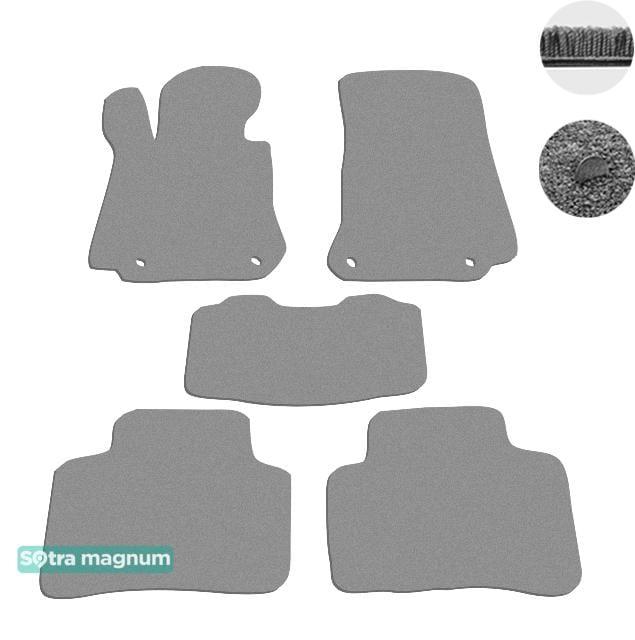 Sotra 08700-MG20-GREY Interior mats Sotra two-layer gray for Mercedes Glc-class (2015-), set 08700MG20GREY