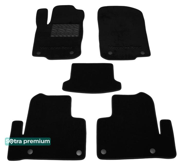 Sotra 08701-CH-BLACK Interior mats Sotra two-layer black for Mercedes Gle-class coupe (2015-), set 08701CHBLACK