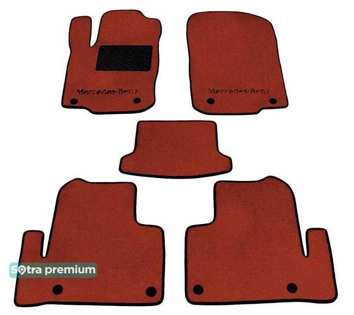 Sotra 08701-CH-TERRA Interior mats Sotra two-layer terracotta for Mercedes Gle-class coupe (2015-), set 08701CHTERRA