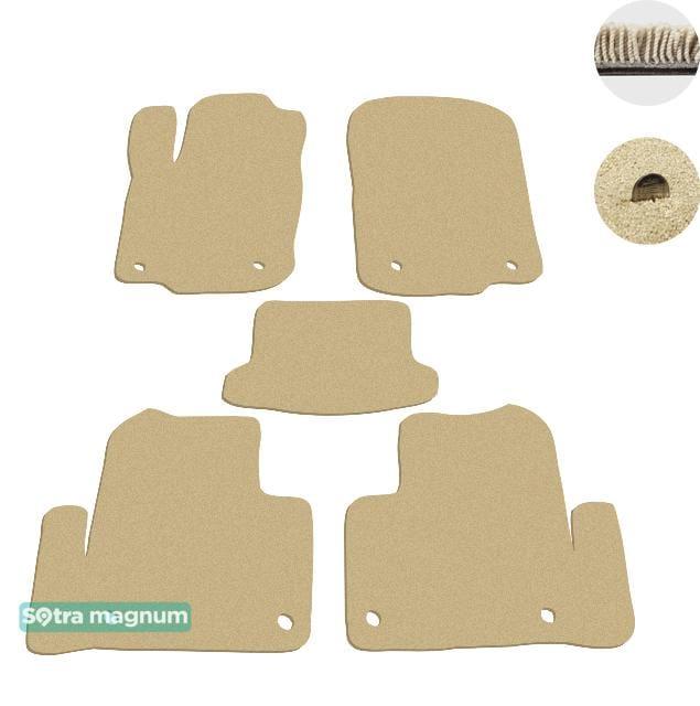 Sotra 08701-MG20-BEIGE Interior mats Sotra two-layer beige for Mercedes Gle-class coupe (2015-), set 08701MG20BEIGE