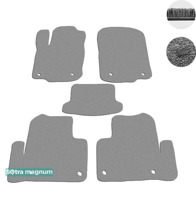 Sotra 08701-MG20-GREY Interior mats Sotra two-layer gray for Mercedes Gle-class coupe (2015-), set 08701MG20GREY