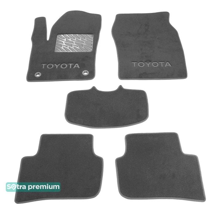 Sotra 08708-CH-GREY Interior mats Sotra two-layer gray for Toyota Ch-r (2016-), set 08708CHGREY
