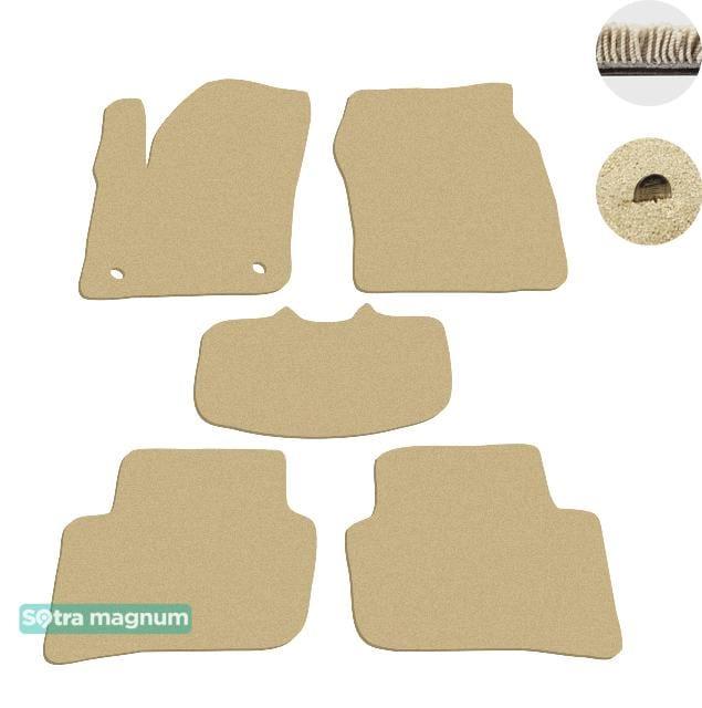 Sotra 08708-MG20-BEIGE Interior mats Sotra two-layer beige for Toyota Ch-r (2016-), set 08708MG20BEIGE