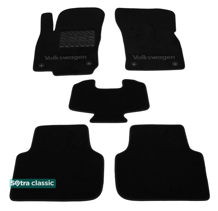 Sotra 08712-GD-BLACK Interior mats Sotra two-layer black for Volkswagen Tiguan (2016-), set 08712GDBLACK