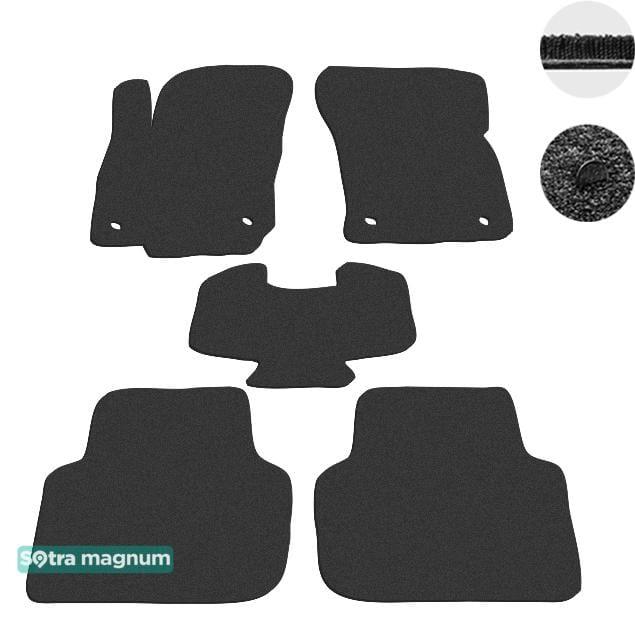 Sotra 08712-MG15-BLACK Interior mats Sotra two-layer black for Volkswagen Tiguan (2016-), set 08712MG15BLACK