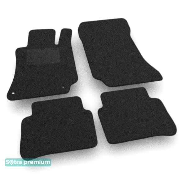 Sotra 08720-CH-BLACK Interior mats Sotra two-layer black for Mercedes Cls-class (2010-), set 08720CHBLACK