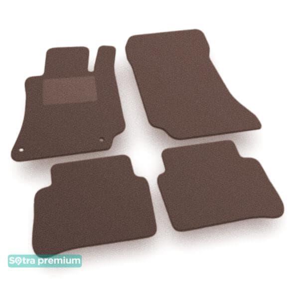Sotra 08720-CH-CHOCO Interior mats Sotra two-layer brown for Mercedes Cls-class (2010-), set 08720CHCHOCO
