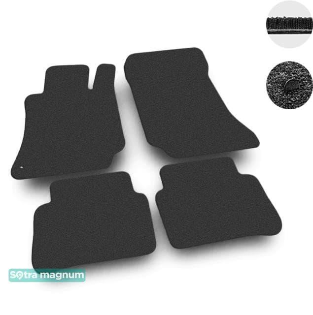 Sotra 08720-MG15-BLACK Interior mats Sotra two-layer black for Mercedes Cls-class (2010-), set 08720MG15BLACK