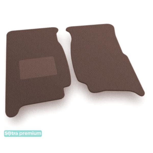 Sotra 08721-CH-CHOCO Interior mats Sotra two-layer brown for Toyota Land cruiser (1984-), set 08721CHCHOCO