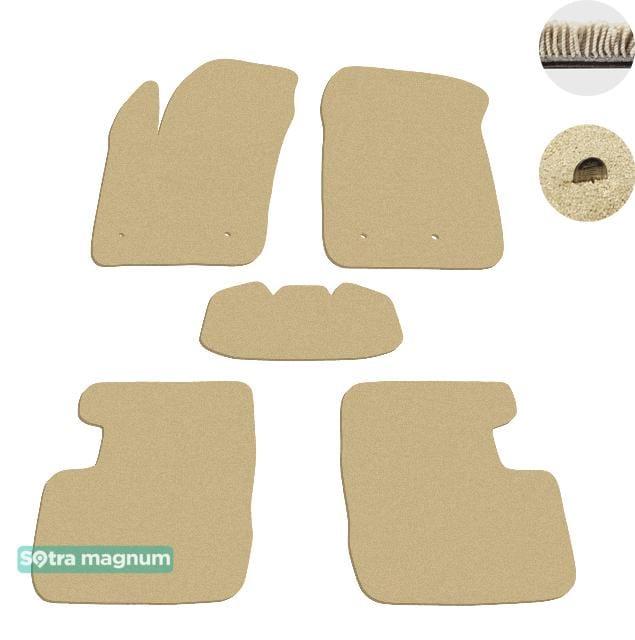 Sotra 08729-MG20-BEIGE Interior mats Sotra two-layer beige for Fiat 500x (2014-), set 08729MG20BEIGE
