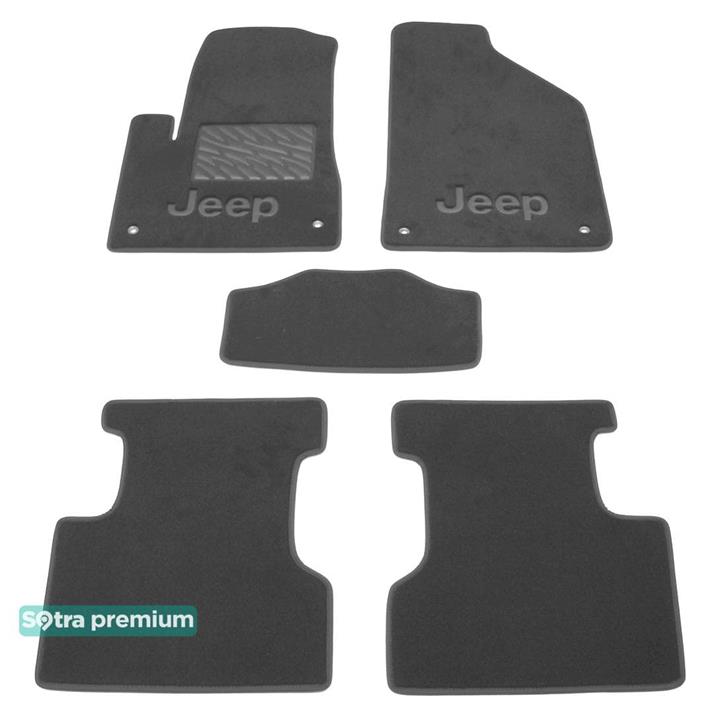 Sotra 08730-CH-GREY Interior mats Sotra two-layer gray for Jeep Cherokee (2013-), set 08730CHGREY