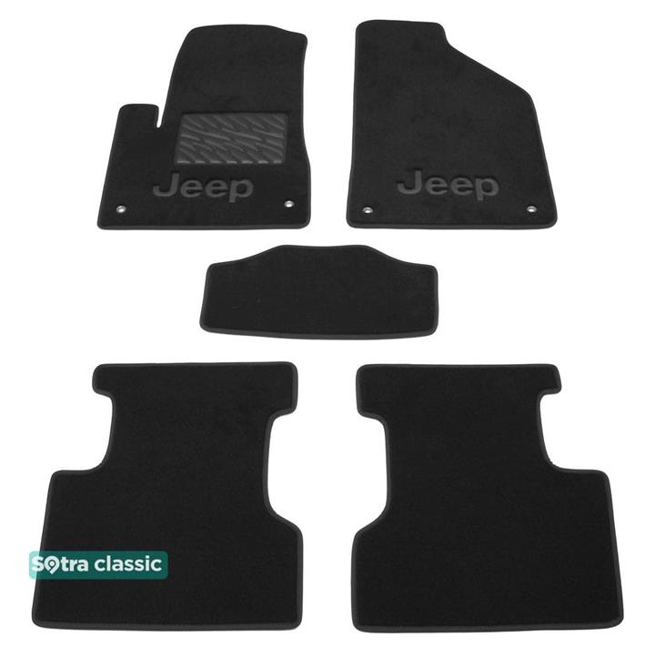 Sotra 08730-GD-GREY Interior mats Sotra two-layer gray for Jeep Cherokee (2013-), set 08730GDGREY