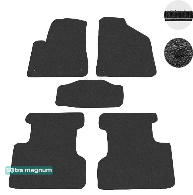 Sotra 08730-MG15-BLACK Interior mats Sotra two-layer black for Jeep Cherokee (2013-), set 08730MG15BLACK