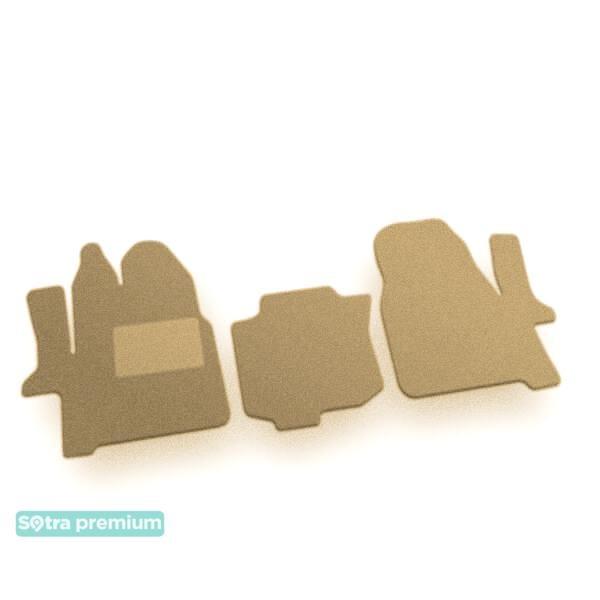 Sotra 08731-CH-BEIGE Interior mats Sotra two-layer beige for Ford Transit (2013-), set 08731CHBEIGE