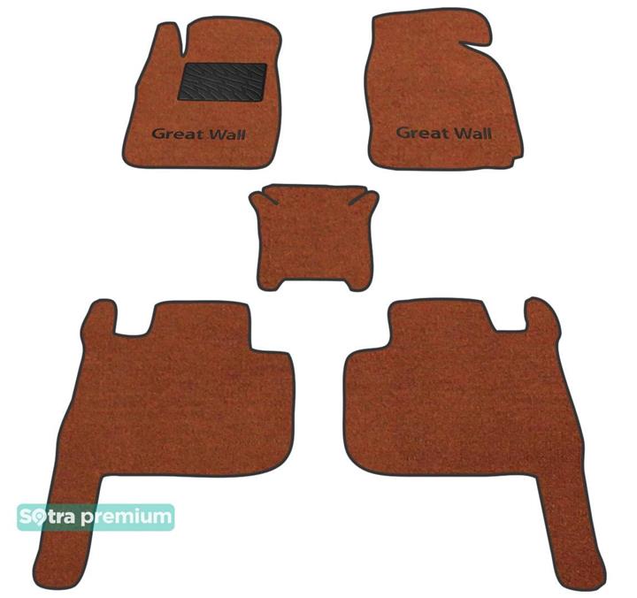 Sotra 08732-CH-TERRA Interior mats Sotra two-layer terracotta for Great wall Wingle 6 (2014-), set 08732CHTERRA