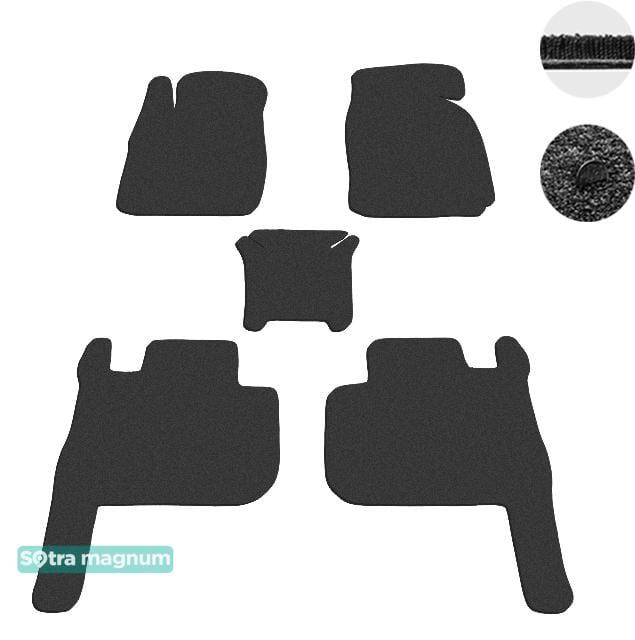 Sotra 08732-MG15-BLACK Interior mats Sotra two-layer black for Great wall Wingle 6 (2014-), set 08732MG15BLACK