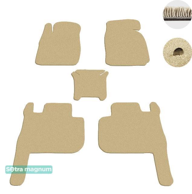 Sotra 08732-MG20-BEIGE Interior mats Sotra two-layer beige for Great wall Wingle 6 (2014-), set 08732MG20BEIGE