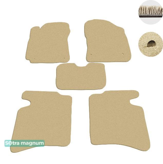 Sotra 08736-MG20-BEIGE Interior mats Sotra two-layer beige for Geely Gc6 (2011-), set 08736MG20BEIGE
