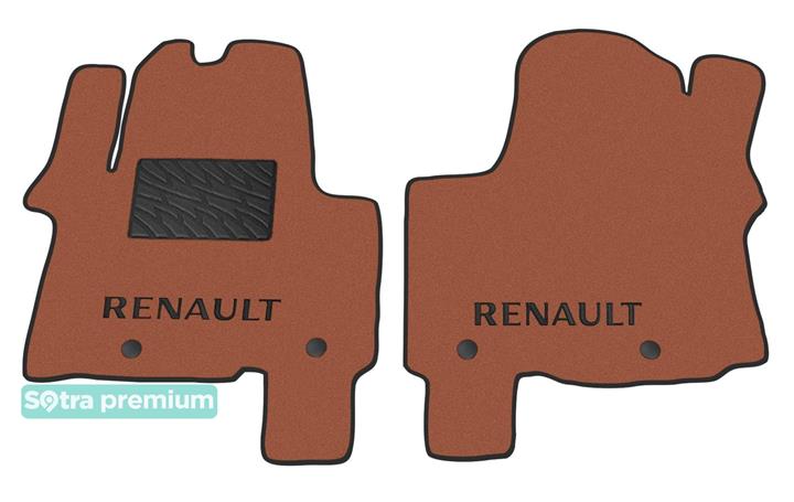Sotra 08746-CH-TERRA Interior mats Sotra two-layer terracotta for Renault Trafic (2014-), set 08746CHTERRA