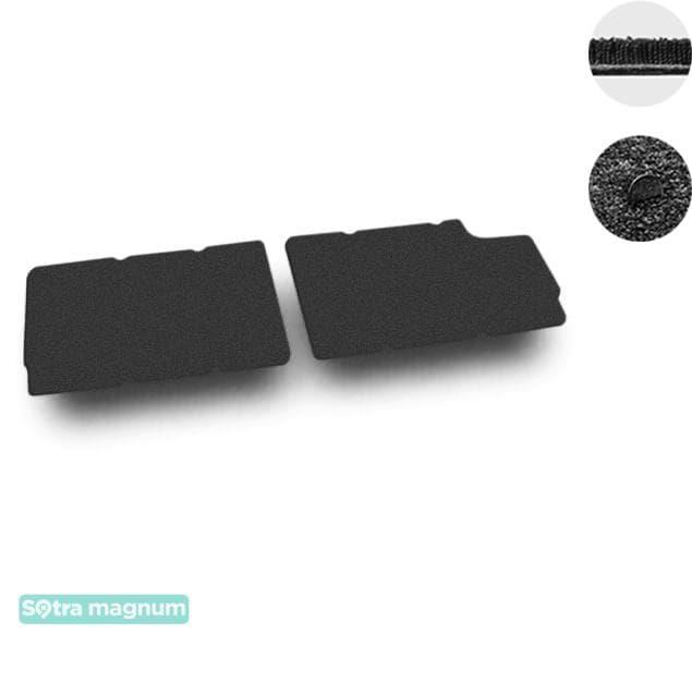 Sotra 08748-MG15-BLACK Interior mats Sotra two-layer black for Renault Trafic / opel vivaro (2014-), set 08748MG15BLACK