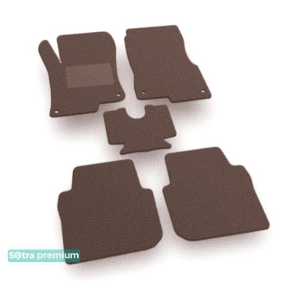 Sotra 08750-CH-CHOCO Interior mats Sotra two-layer brown for Smart Forfour (2004-2006), set 08750CHCHOCO