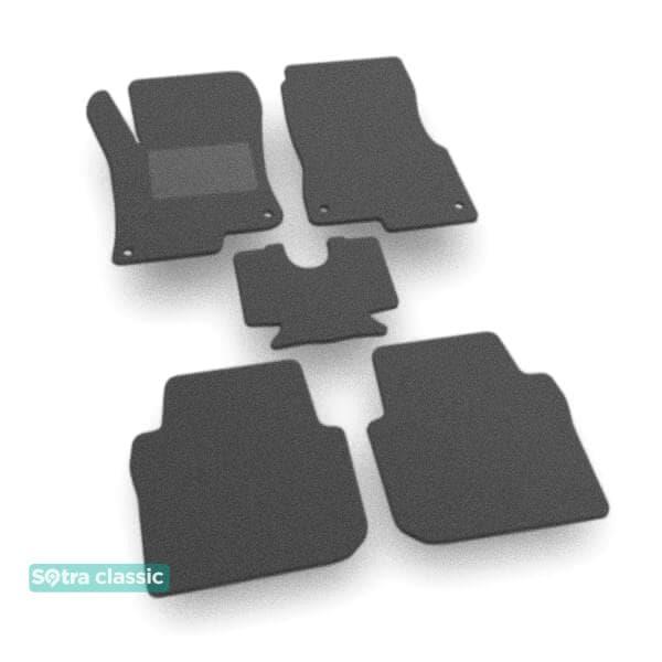 Sotra 08750-GD-GREY Interior mats Sotra two-layer gray for Smart Forfour (2004-2006), set 08750GDGREY