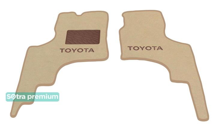 Sotra 00382-1-CH-BEIGE Interior mats Sotra two-layer beige for Toyota Previa (1990-1999), set 003821CHBEIGE