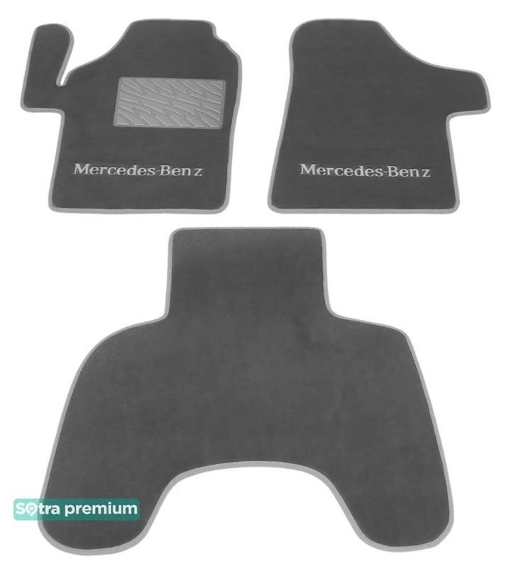 Sotra 01449-CH-GREY Interior mats Sotra two-layer gray for Mercedes Vito / viano (1996-2003), set 01449CHGREY