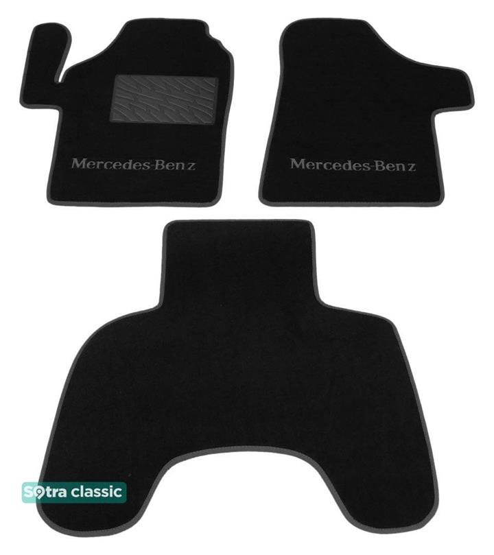 Sotra 01449-GD-BLACK Interior mats Sotra two-layer black for Mercedes Vito / viano (1996-2003), set 01449GDBLACK