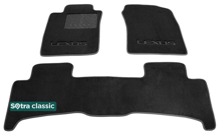 Sotra 01501-GD-BLACK Interior mats Sotra two-layer black for Lexus Gx470 (2003-2009), set 01501GDBLACK