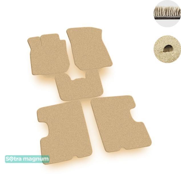 Sotra 06718-6-MG20-BEIGE Interior mats Sotra two-layer beige for Dacia Logan (2004-2012), set 067186MG20BEIGE