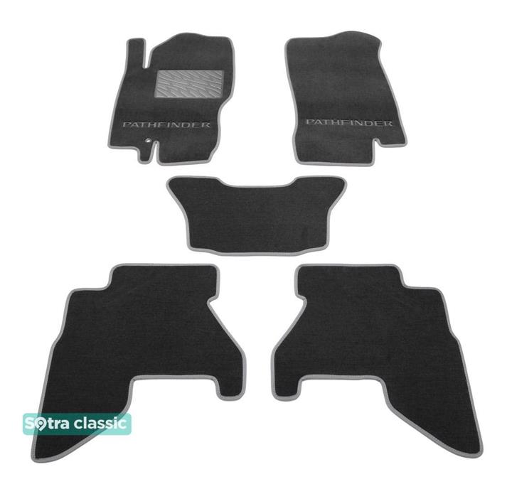 Sotra 06928-GD-GREY Interior mats Sotra two-layer gray for Nissan Pathfinder (2005-2010), set 06928GDGREY